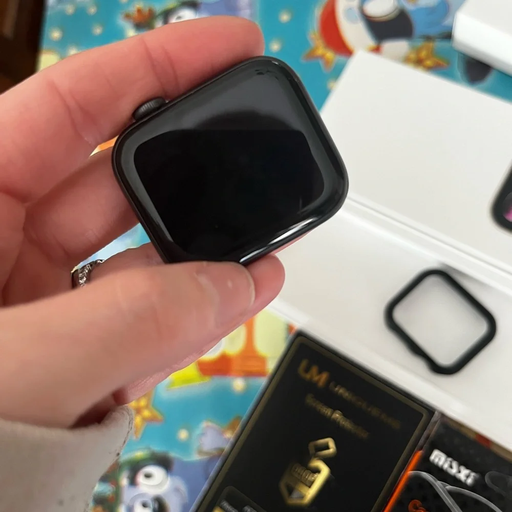 Apple iWatch series 6 with 2 cases and 5 Screen Protectors